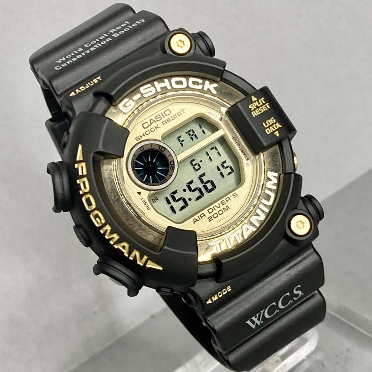 極美品G-SHOCK DW-8201WC-9T FROGMANフロッグマン WCCS 世界サンゴ礁 