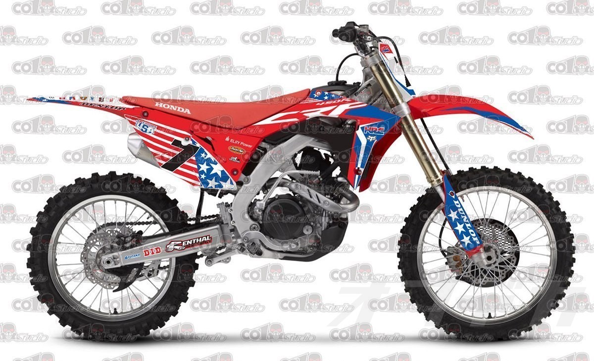 CRF250R 250R CRF Graphics Honda 0 1 2 R Kit 3 4 HONDA (2018-2021
