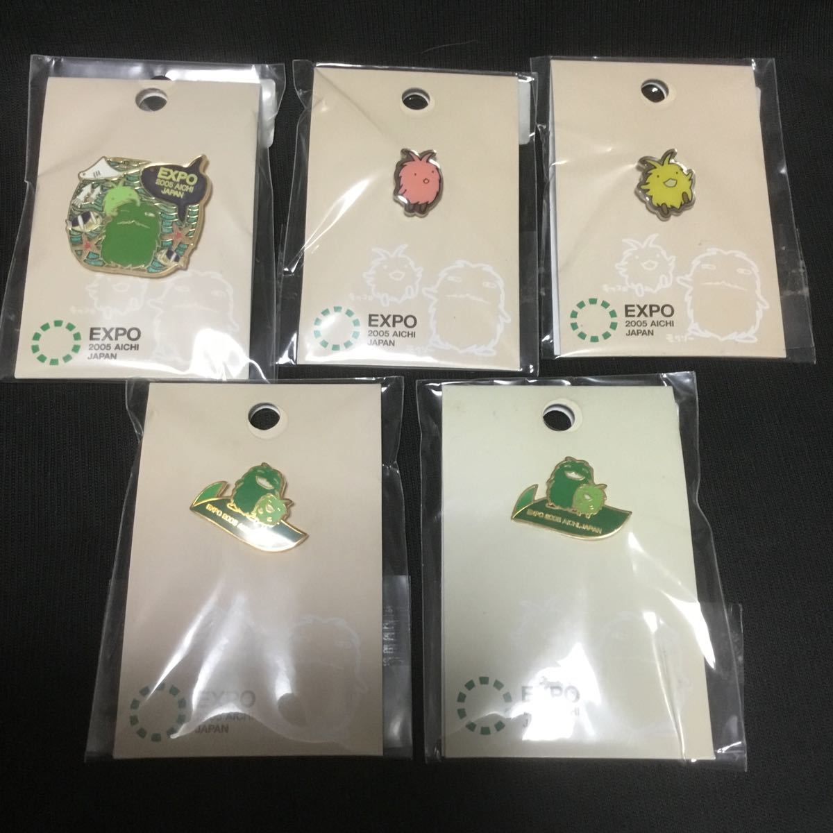 モリゾー&キッコロ ピンバッジ 5個セット 愛・地球博 愛知万博 愛地球