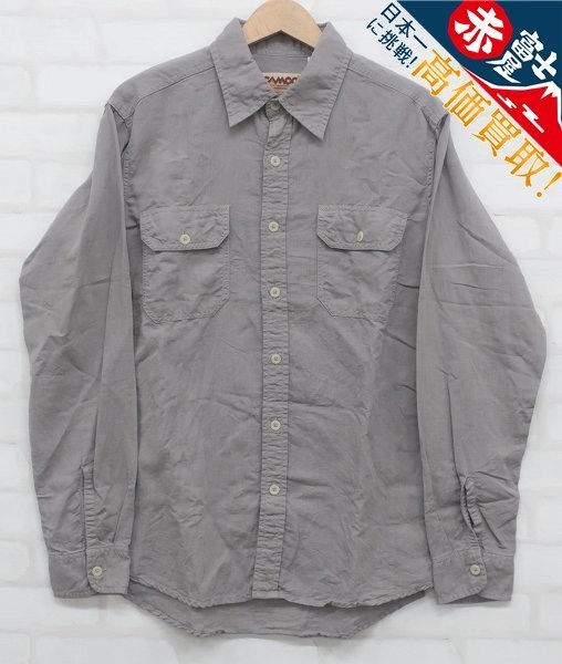 6T5331/CAMCO 長袖コットンリネンワークシャツ カムコ(Mサイズ)｜売買されたオークション情報、yahooの商品情報をアーカイブ公開 - オークファン ワークシャツ
