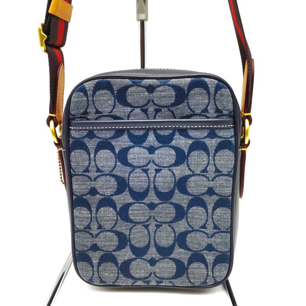 送料無料 超美品 COACH コーチ メンズ ショルダーバッグ ヘリテージ  