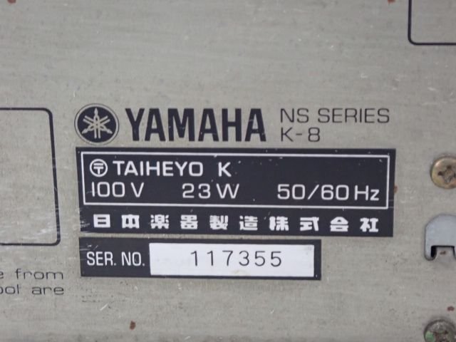 YAMAHA カセットデッキ K-8 ジャンク品 ヤマハ ▽ 660E6-4 K-8 ヤマハ カセットデッキ W9081917 音響機材 660E6-4