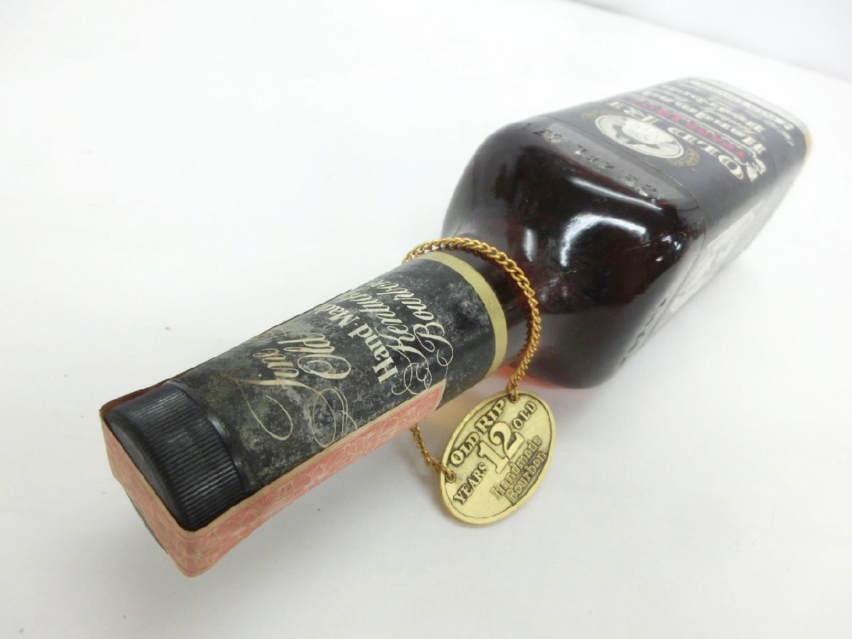 Old Rip 12 Years Old Handmade Bourbon空き瓶 Old Rip Van