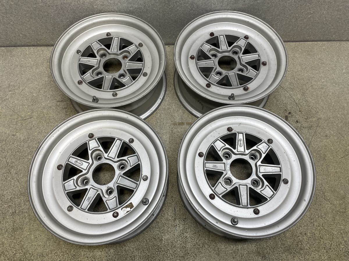 スピードスター 14インチ 14x6J 114.3/4H 中古4本 深リム 2ピース 当時物