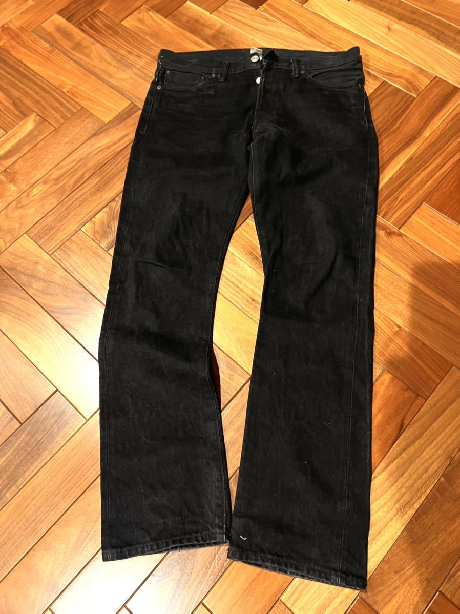 RRL RL ダブルアールエル RALPH RRLストレートデニム W32 w30 DOUBLE RL RRL リミテッドエディション スリム フィット ブラックジーンズ ダブルアールエル ラルフローレン セルビッチデニムパンツ