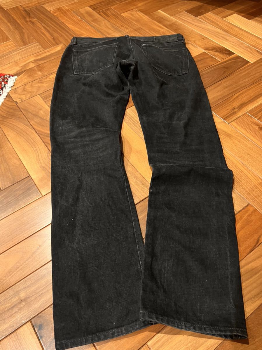 RRL RL ダブルアールエル RALPH RRLストレートデニム W32 w30 DOUBLE RL RRL リミテッドエディション スリム フィット ブラックジーンズ ダブルアールエル ラルフローレン セルビッチデニムパンツ