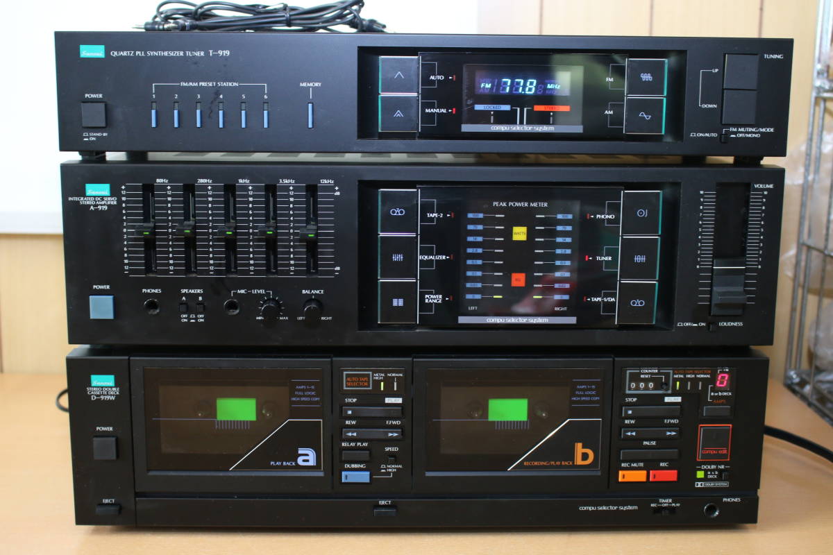 ⁄ Sansui - T-919 サンスイ メルカリ 動作品 プリメインアンプA-919 RG