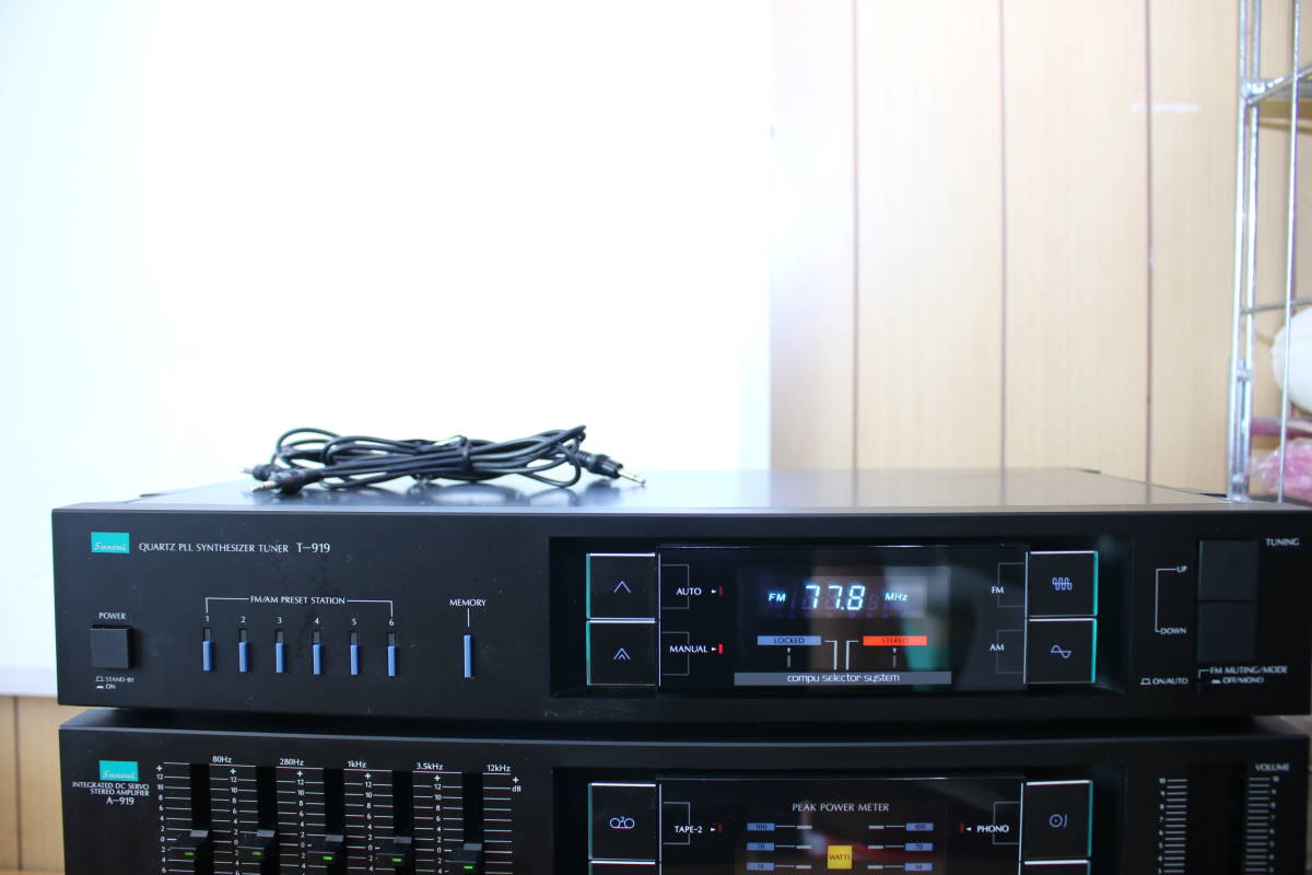 ⁄ Sansui - T-919 サンスイ メルカリ 動作品 プリメインアンプA-919 RG