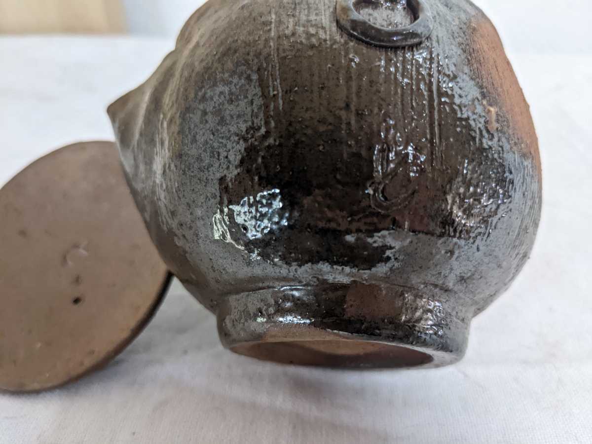 備前焼 宝瓶 急須 摘みがすっきり 煎茶道具 備前焼 宝瓶 急須 A 礫急須