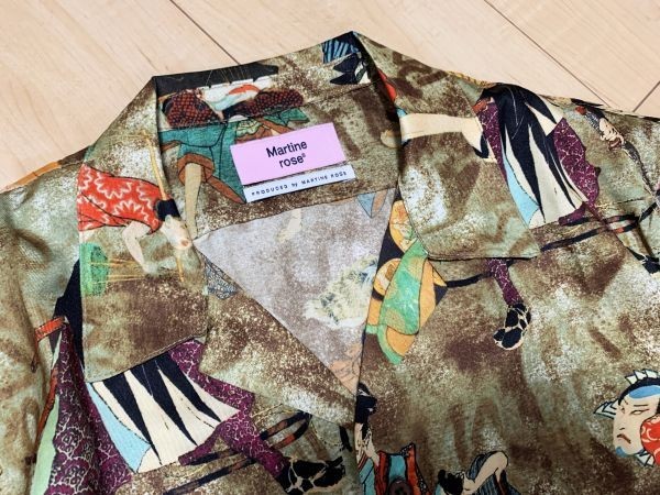 martine rose マーティンローズ アロハシャツ 半袖シャツ 歌舞伎 和柄 