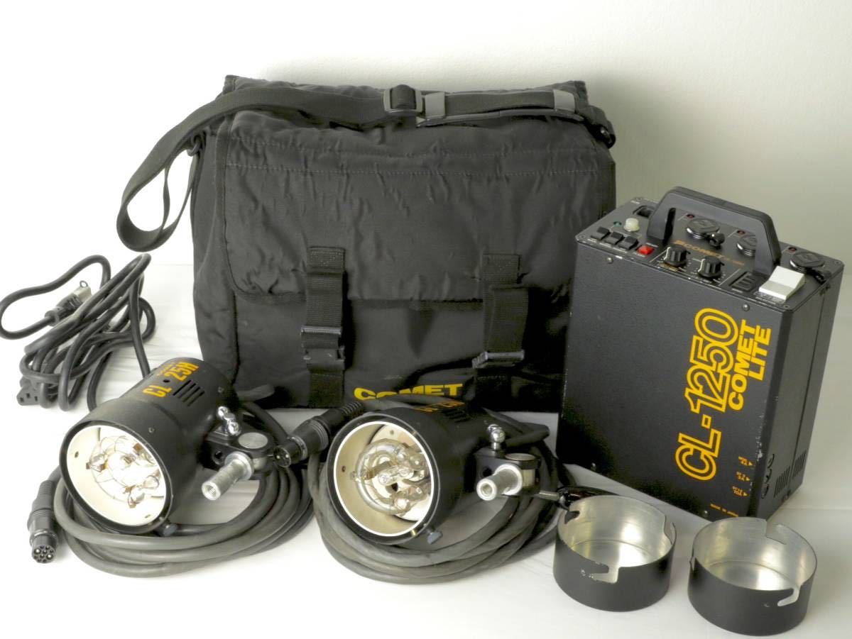 COMET CL-1250+CL-25H コメット 業務用ストロボ LITE 1台3灯 Yahoo