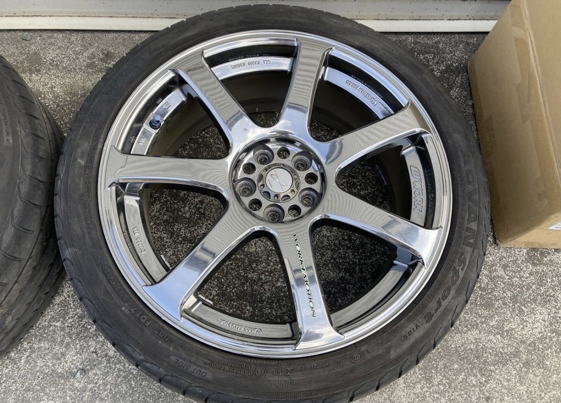 work emotion XT7 pcd100 4本 work エモーション xt7 17インチ Rare