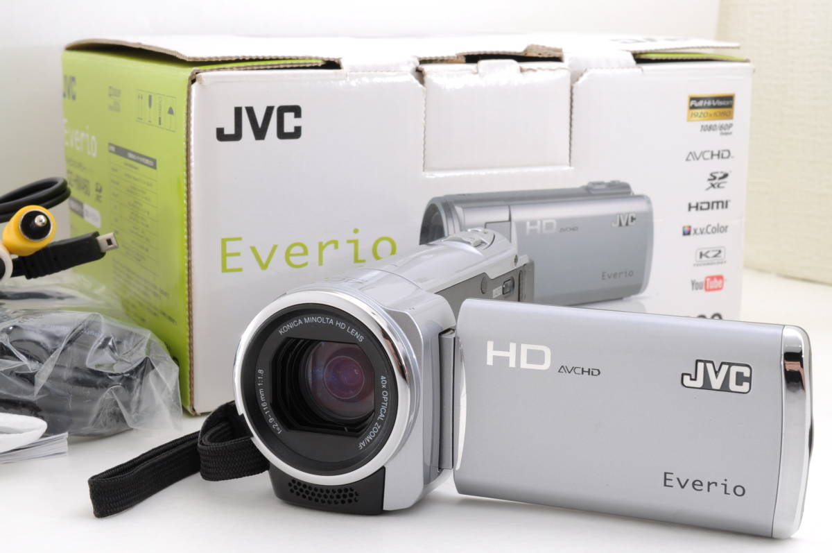 キイ32]動作品 JVC Everio GZ-HM400-S メモリームービー デジタル