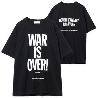  DOUBLE FANTASY &times; ADAM ET ROPE アダムエロぺ WAR IS OVER ジョンレノン オノヨーコ Tシャツ 黒(Tシャツ)｜売買されたオークション情報、yahooの商品情報をアーカイブ公開 - オークファン Tシャツ