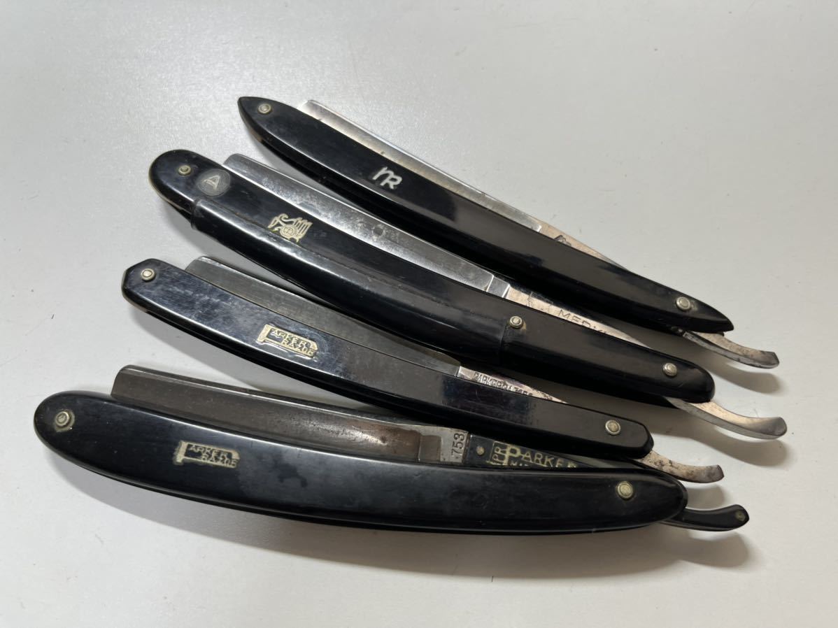 06米238 理容 カミソリ 剃刀 西洋剃刀 MERKUR PARKER : カミソリ 剃刀