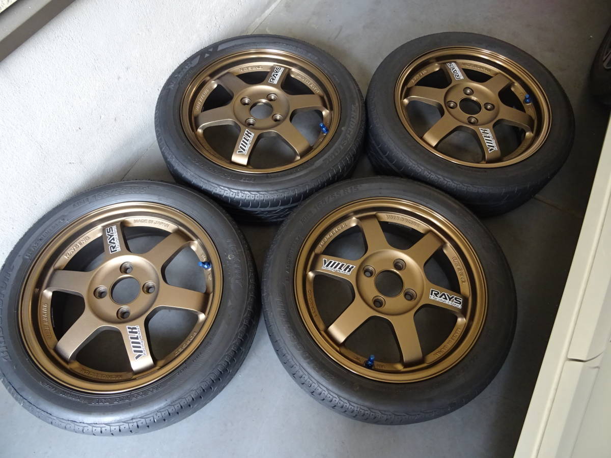 RAYS TE37 15×5．5JJ オフセット45 4穴―100pcd FEDERAL 