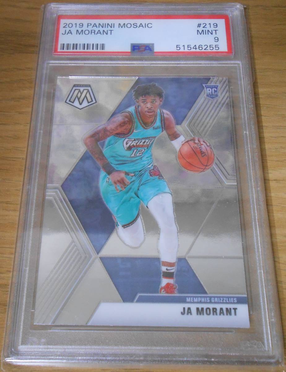 PSA鑑定9 2019 Panini Mosaic Ja Morant RC #219 ROOKIE CARD MINT 9 0
