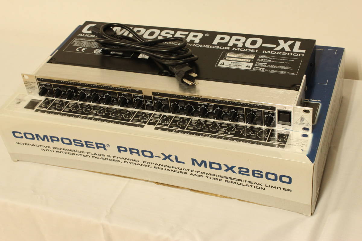 正規品，大人気 BEHRINGER MDX2600 PRO-XL STEREO DYNAMICS PROCESSOR / ベリンガー コンプレッサー エキスパンダー ゲート リミッター(コンプレッサー)｜売買されたオークション情報、yahooの商品情報をアーカイブ公開 - オ コンプレッサー