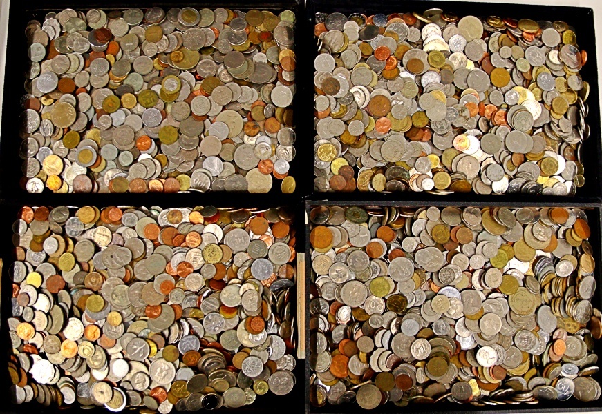 外国硬貨 コイン - 約8kg 硬貨 世界のコイン 海外コイン 外国古銭
