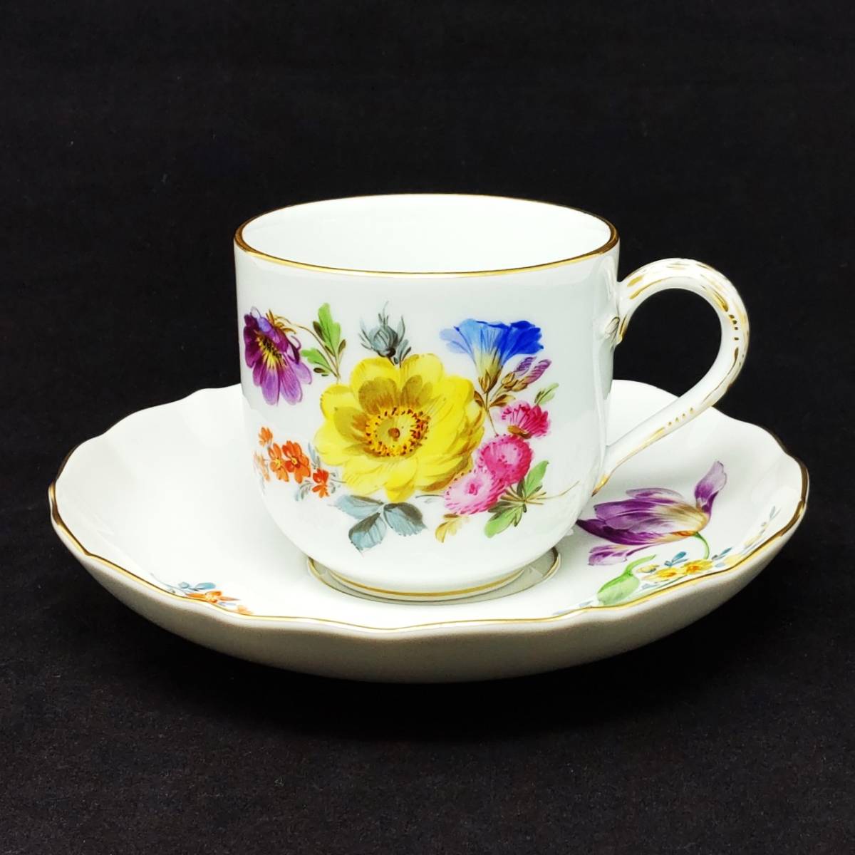 1級品】Meissen マイセン ベーシックフラワーと昆虫 5つ花 2つ花 