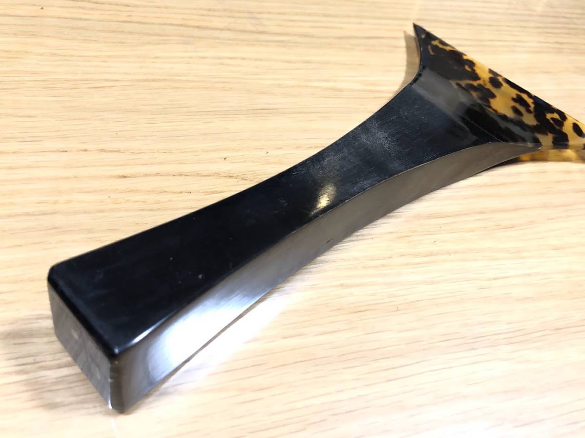 バチ 津軽三味線 黒水牛 鼈甲 撥 三味線 三味線バチ 黒水牛べっ甲 天然