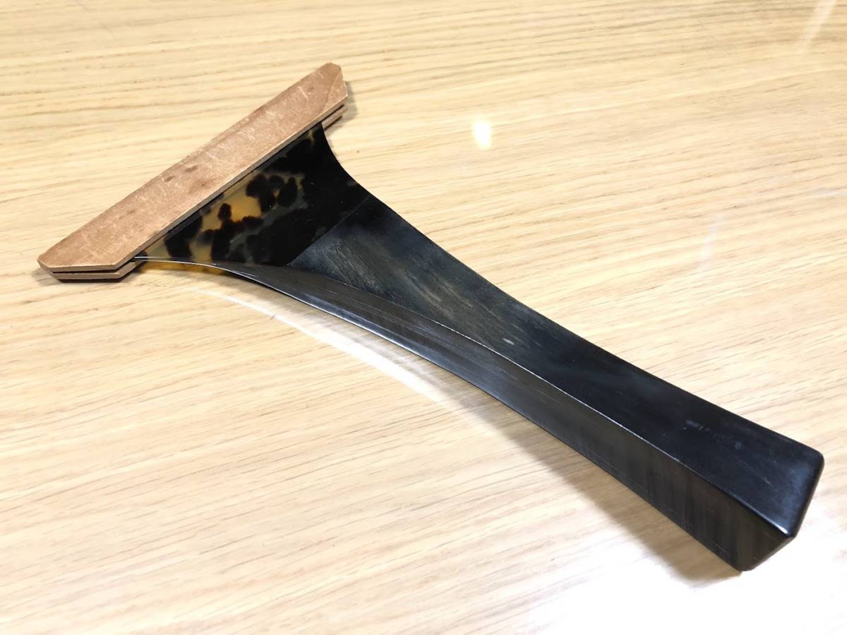 バチ 津軽三味線 黒水牛 鼈甲 撥 三味線 三味線バチ 黒水牛べっ甲 天然