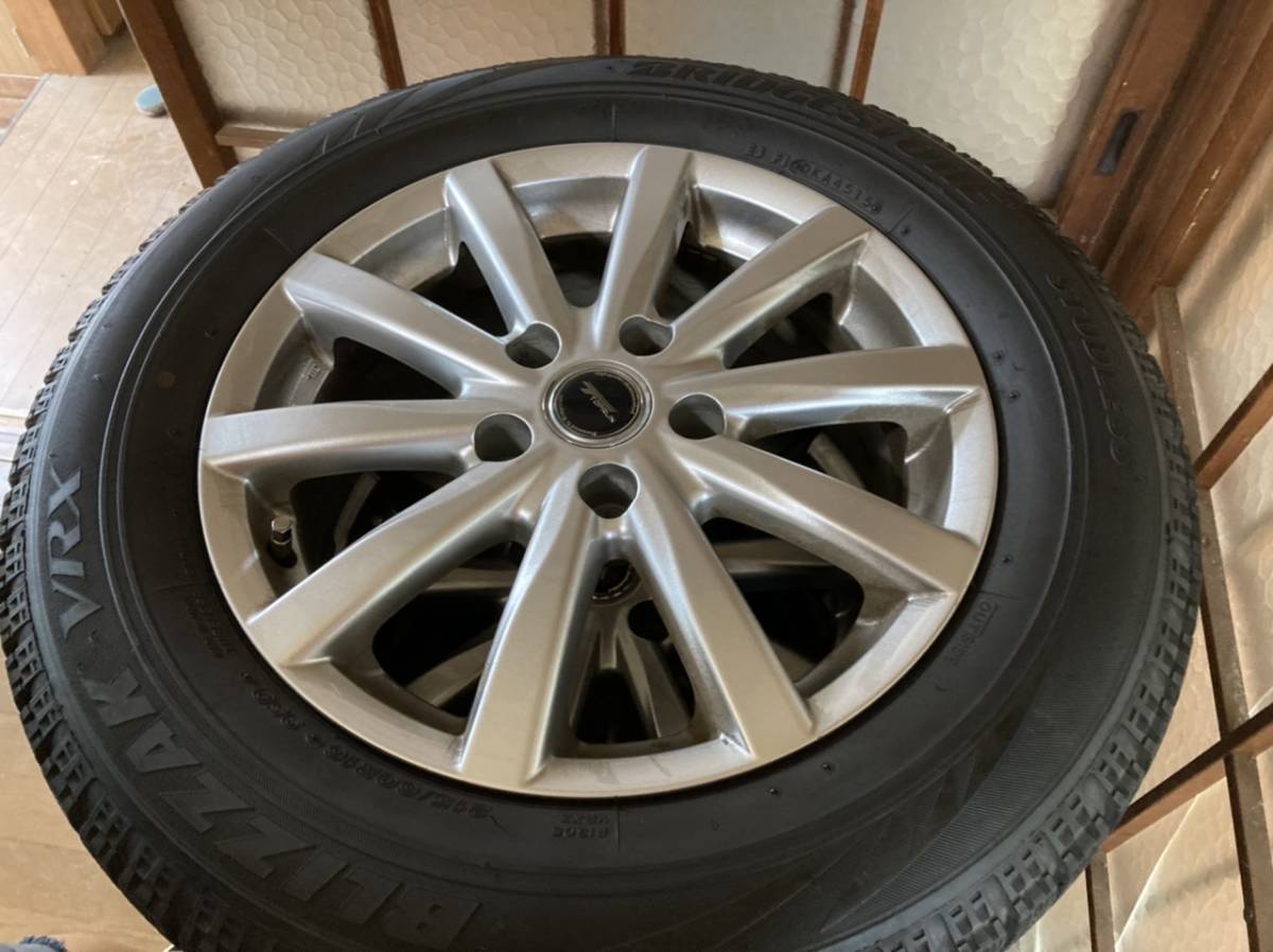 大人気，格安 ブリヂストンVRX 215/60R16 アルミホイール付 4本セット(スタッドレスタイヤ)｜売買されたオークション情報、yahooの商品情報をアーカイブ公開 - オークファン 5穴