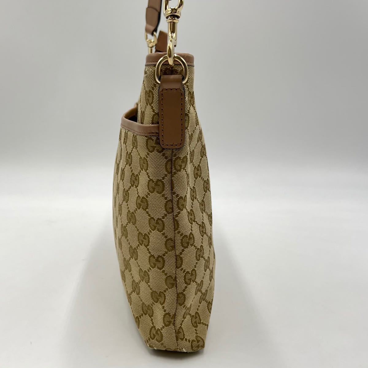 1円〜【極美品】GUCCI グッチ ショルダーバッグ ハンドバッグ 2way 粉 