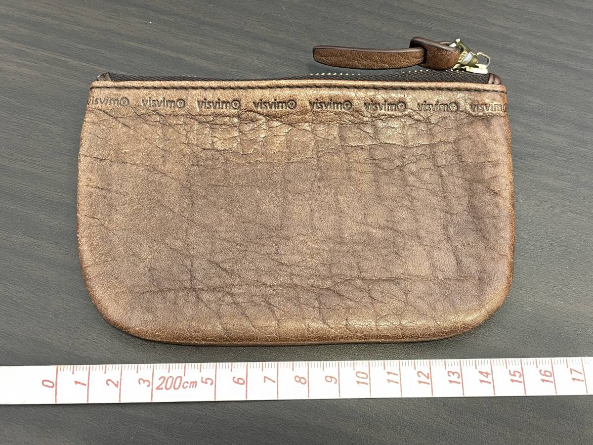 1円 ～ ビズビム Visvim レザー ポーチ 小物入れ ブラウン riri