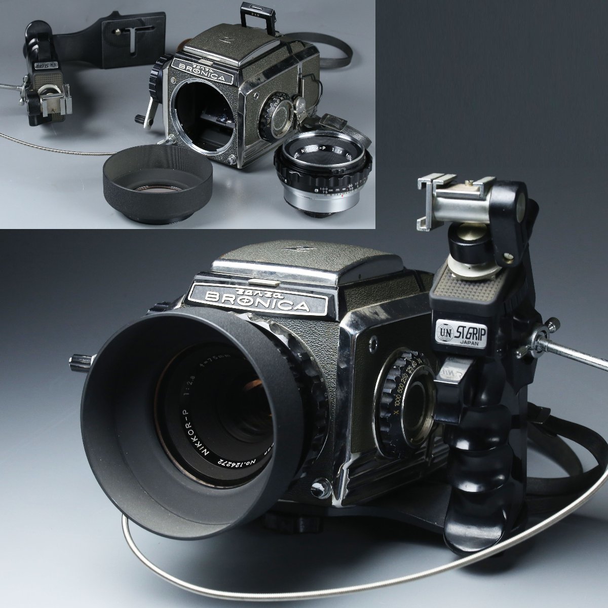 ZENZA BRONICA S2 ボディ 前期 NIKKOR-P 75mm 2.8 ブロニカ 中判