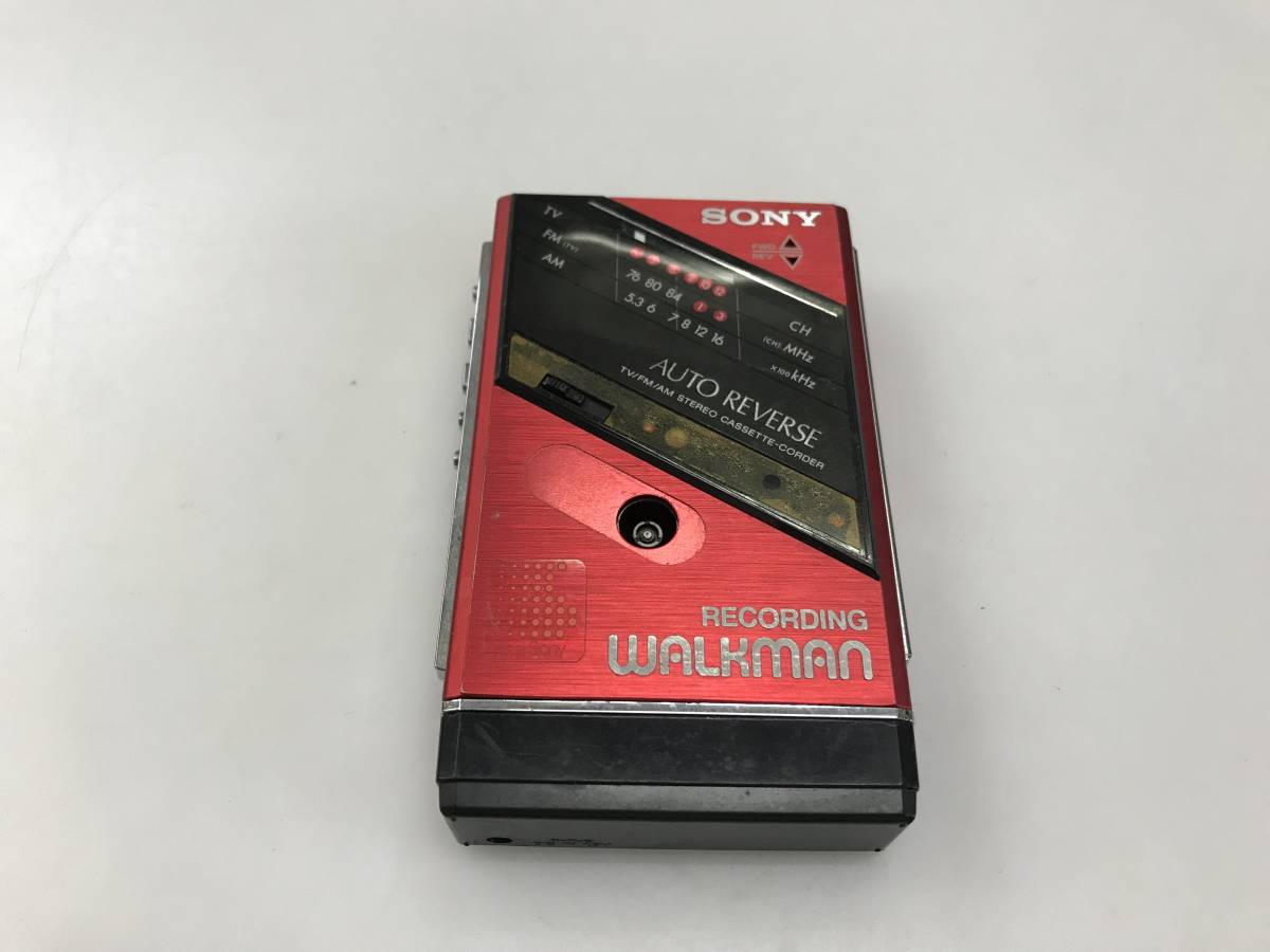 脈様 昭和レトロSONYカセットウォークマンWM-F202現状品⁄ジャンク