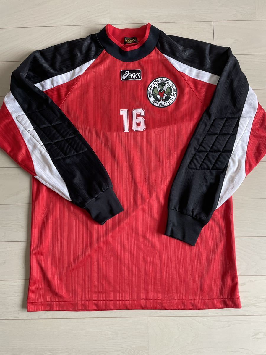 市立船橋 サッカー ユニフォーム アシックス 赤 高校サッカー ウエア