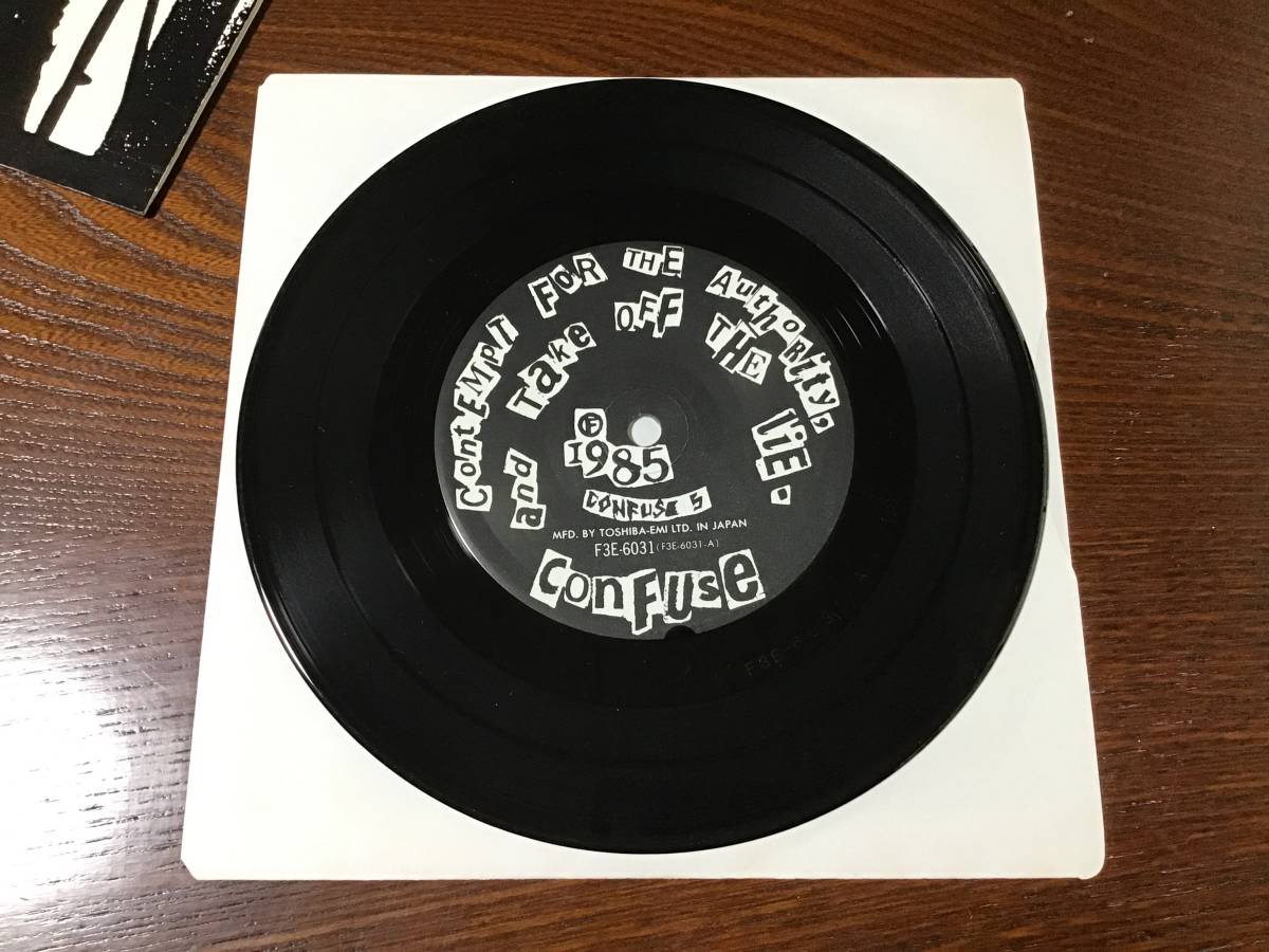 中古】7inch EP・レコード・CONFUSE・CONTEMPT FOR THE AUTHORITY