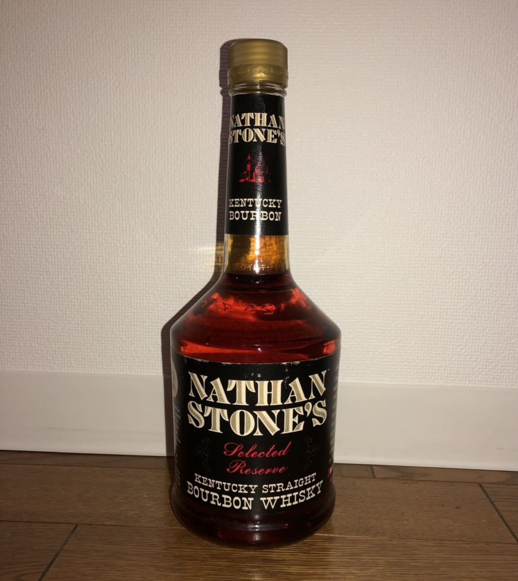 ★終売品未開栓NATHAN STONE'S バーボンウイスキー 古酒90年代 NATHAN STONES ネイザン ストーンズ バーボン ウイスキー 750ml 45
