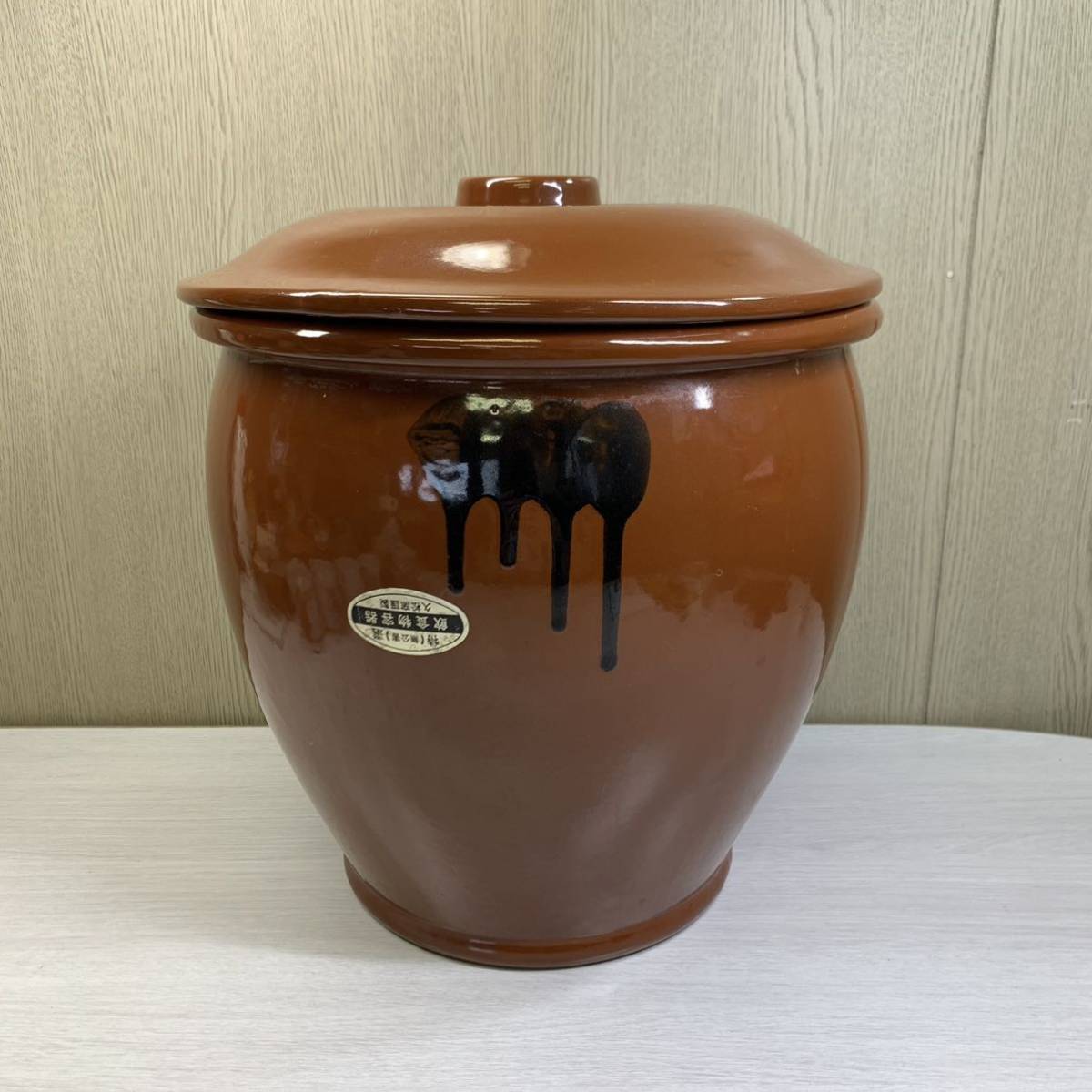常滑焼　 久松 蓋付 切立 8号 蓋付き14.4L　日本製 配達無料地域あり＊常滑焼 久松 かめ 切立蓋付 8号 14.4L＊ 【公式通販】