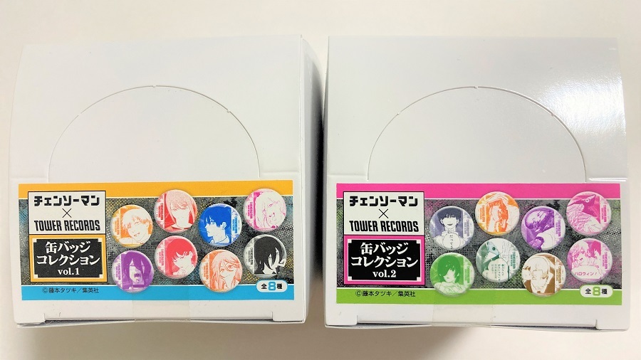チェンソーマン タワレコ 缶バッジ コラボ缶バッジ vol.1 vol.2 未開封