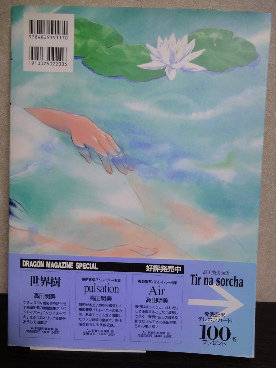 初版！帯付き】希少♪高田明美 Tir na sorcha DRAGON MAGAZINE SPECIAL 