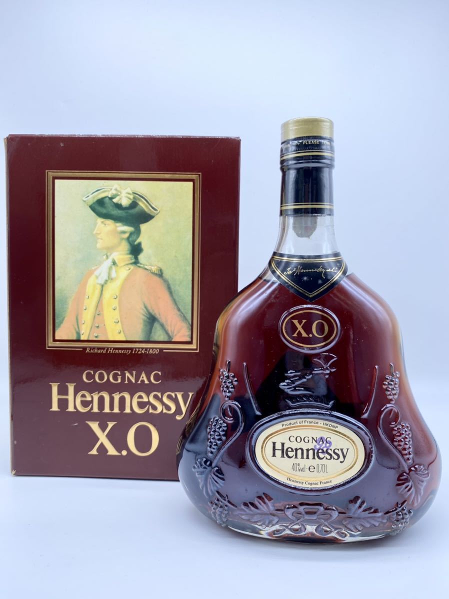 未開栓】Hennessy ヘネシーXO クリアボトル 金キャップ 箱付き 700ml