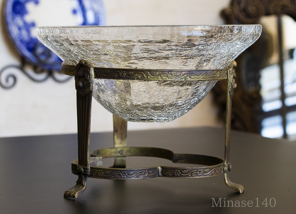 水盤 / 古銅 / 真鍮 / 木村渡雲 / 渡雲鋳 / 龍紋水盤 / 作家もの