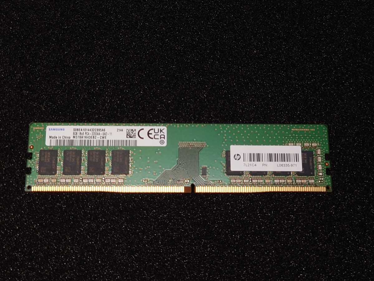 正常動作品】SAMSUNG DDR4 8GB PC4-3200AA-UA2-11 M378A1K43EB2-CWE
