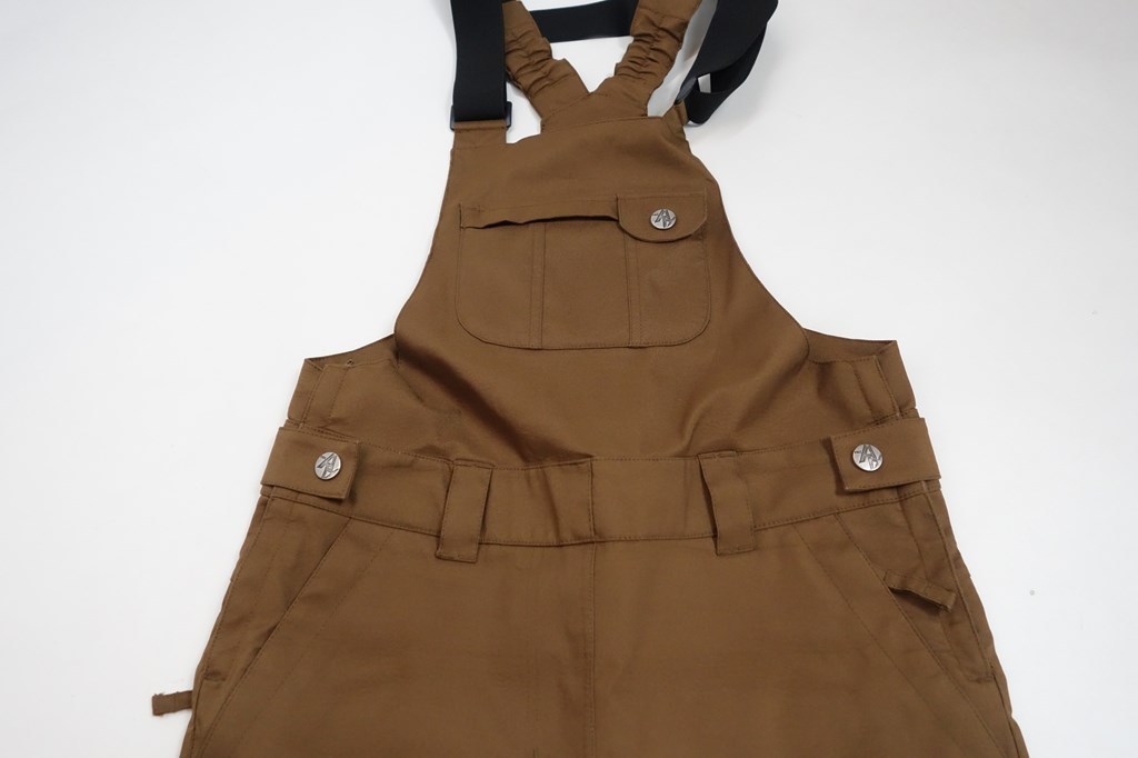 中古 15/16 AA HARDWEAR カーキ/ビブパンツ レディースSサイズ