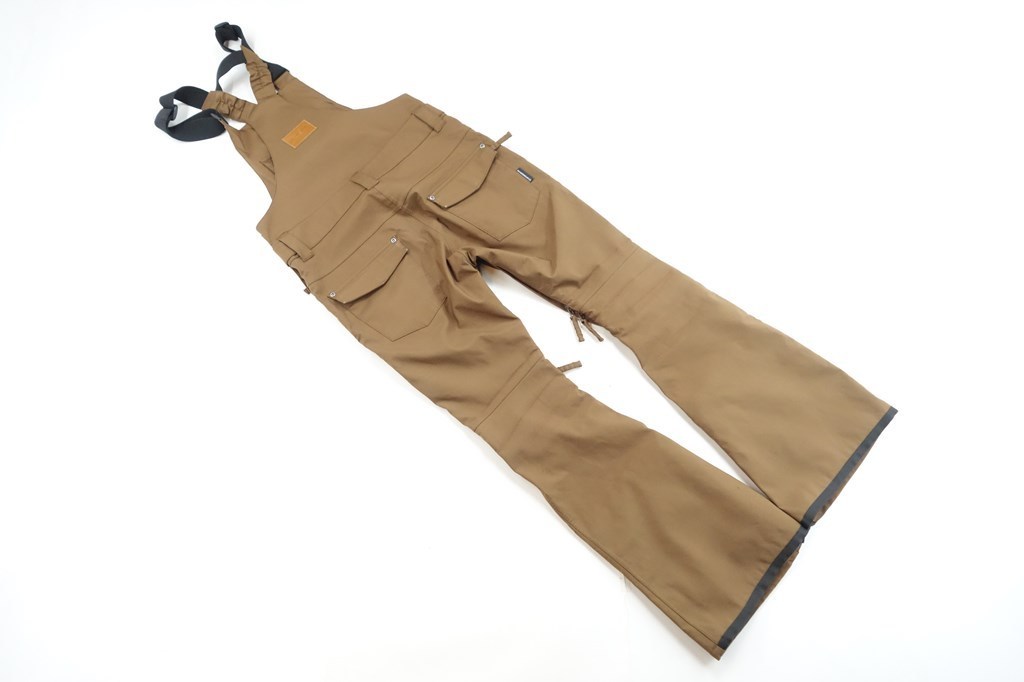 中古 15/16 AA HARDWEAR カーキ/ビブパンツ レディースSサイズ
