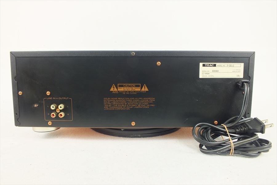 TEAC ステレオカセットデッキ V-3010 TEAC V-3010 ステレオカセットデッキ 本体 TEAC V-3010の仕様 ティアック