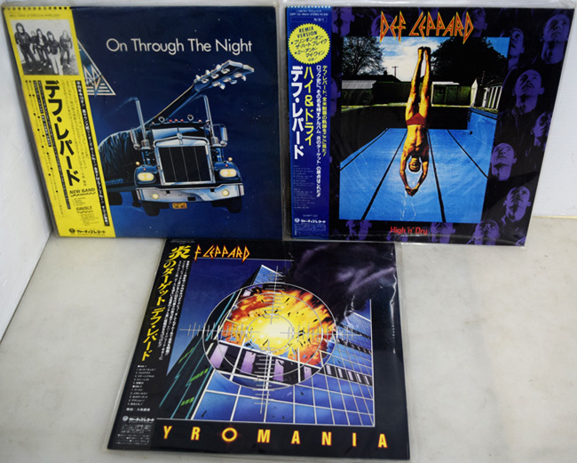 【人気，新作登場】 LP/レコード DEF LEPPARD/デフ レパード オン スルー ザ ナイト＆ハイ&ドライ＆炎のターゲット 3枚セット(Def Leppard)｜売買されたオークション情報、yahooの商品情報をアーカイブ公開 - オークフ Def Leppard
