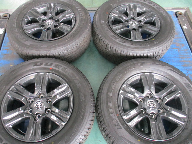 ★☆売り切り トヨタ ハイラックス 125系 ENKEI製 純正アルミホイール 17×7.5J 6H/139.7 4本セット ハイラックス/サーフ/プラド 等☆★ トヨタ 125系 ハイラックス スタッドレス用に 004 旧車(タイヤ
