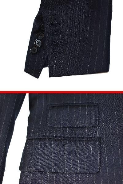 Paul Stuart × NIKKEI THE MAGAZINE MODELトロピカルストライプスーツ magazine掲載GLOBAL Nikkei 品格と快適性が融合したビジネス SUIT 極上シルク混生地ネイビー 極美品☆ポールスチュアート×ロロピアーナ社 0 MEN'S チェンジ