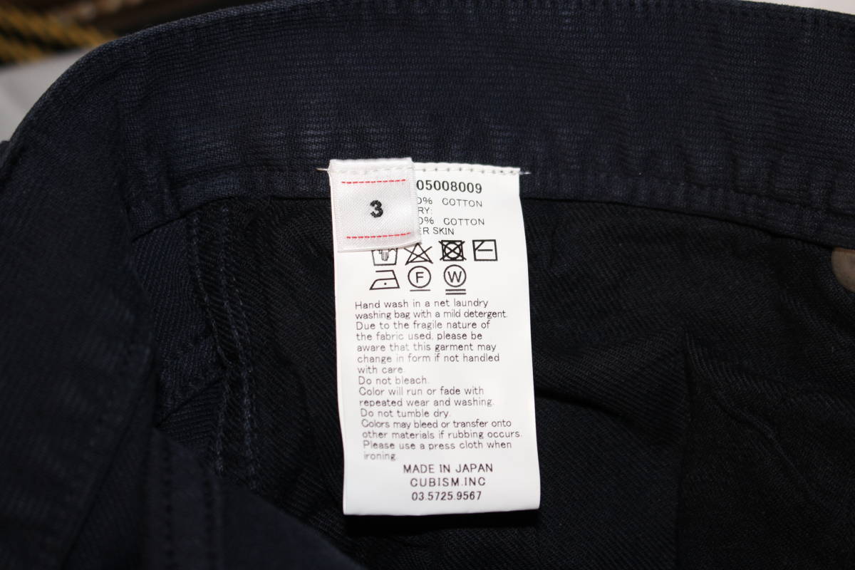 正規品】visvim 22SS FLUXUS 03 (DRY PIQUE) NAVY SIZE:3 新品未使用 