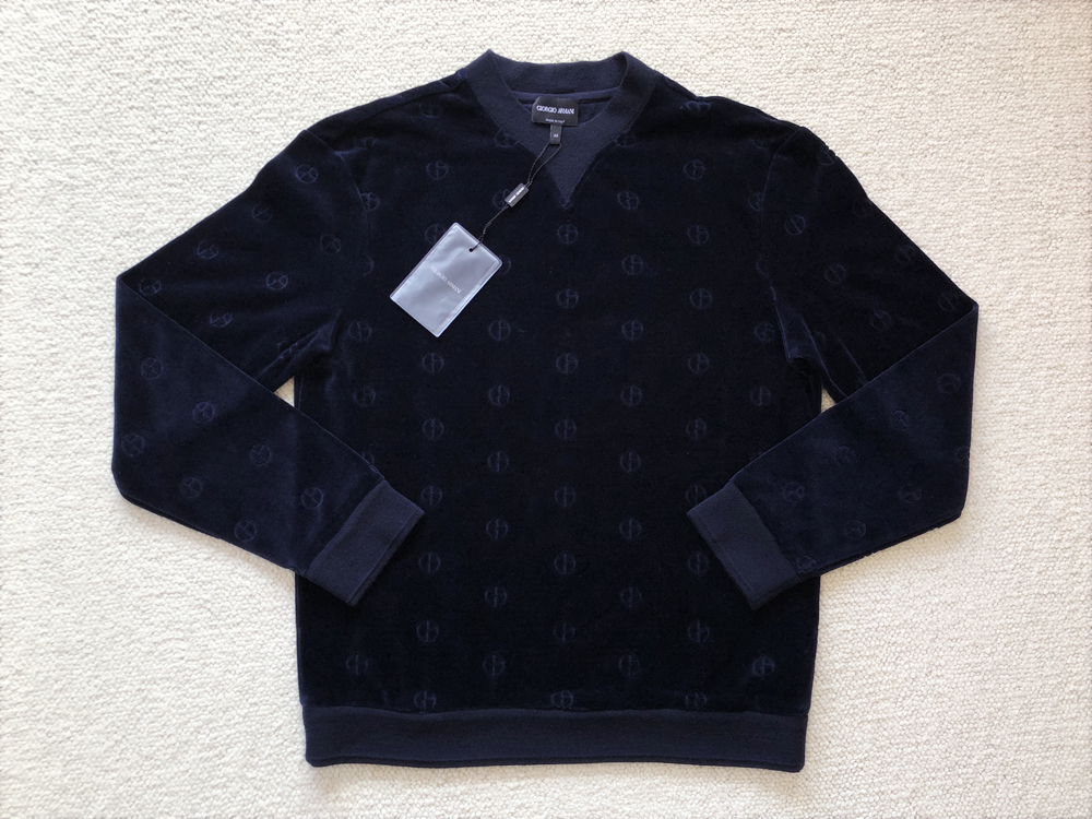 伊製新品 GIORGIO ARMANI ジョルジオ アルマーニ 立体ロゴ スウェット 17万