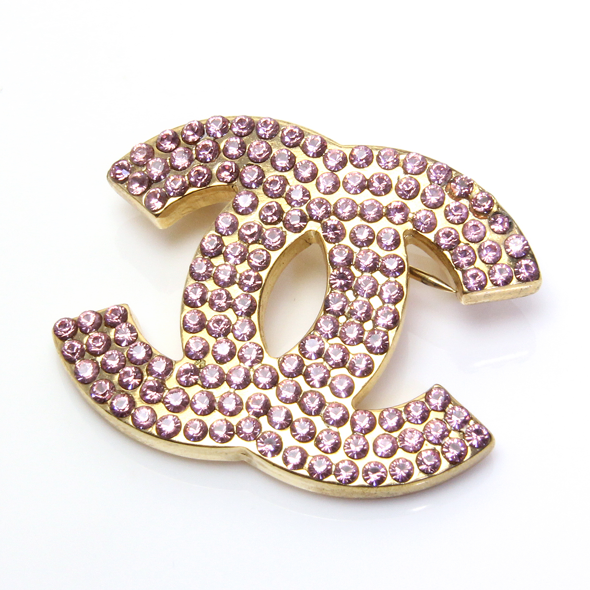 ココマーク シャネル 02P ブローチ CHANEL ゴールド ハート ライン 
