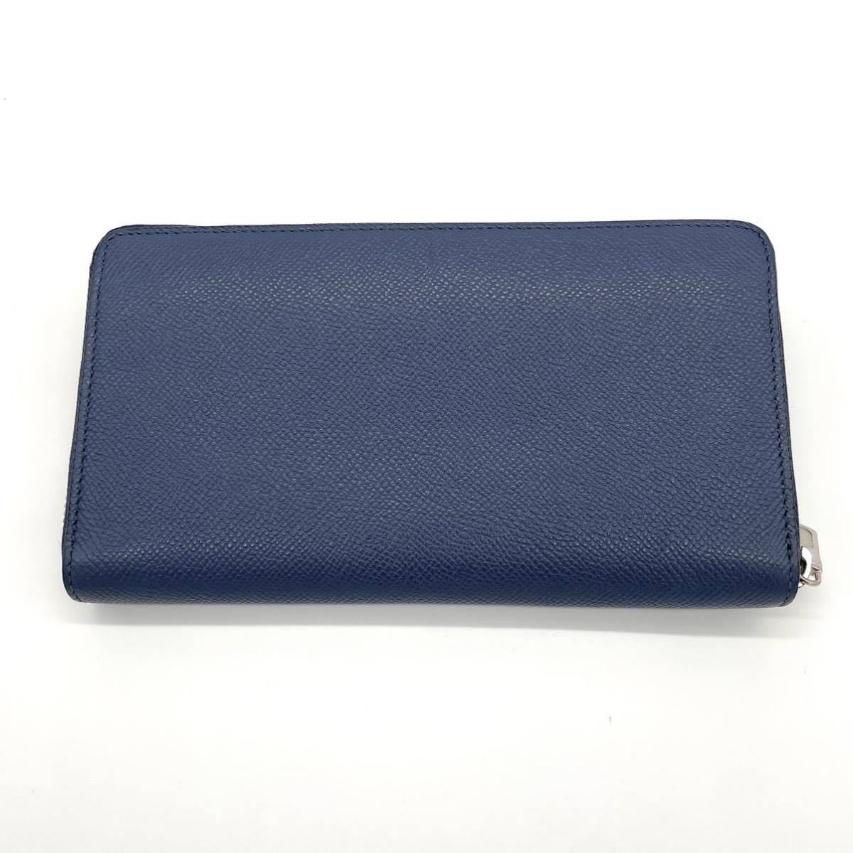 1円〜極美品○BALLY バリー メンズ 長財布 ウォレット ラウンド ジップ 